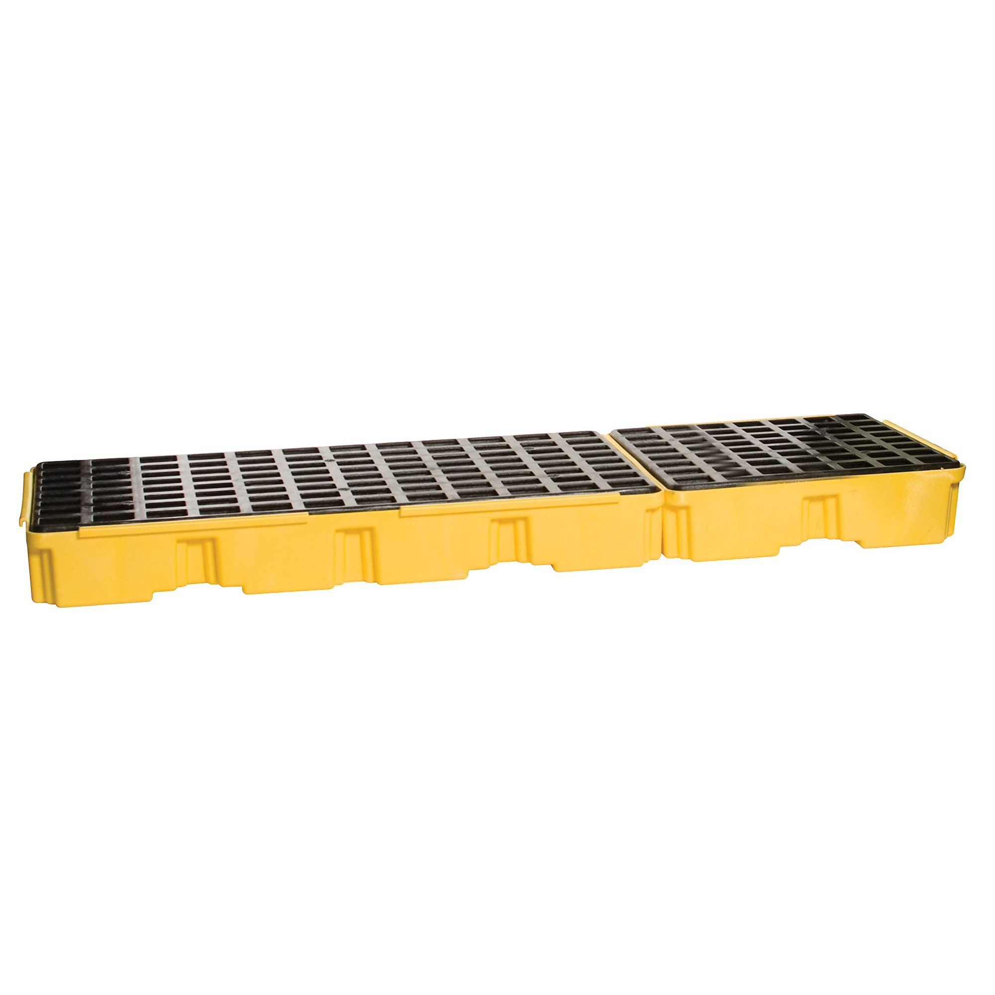 Eagle Modular Spill Containment Platform — 3 Drum, 45-Gallon Sump Capacity, HDPE, Yellow, Model# 16323